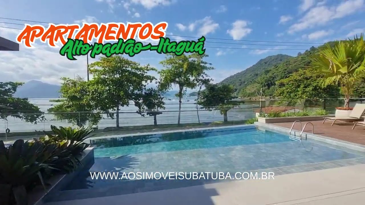 Apartamentos a venda em Ubatuba - PRAIA DO ITAGUÁ - ALTO PADRÃO DE ACABAMENTO @aosimoveisubatuba