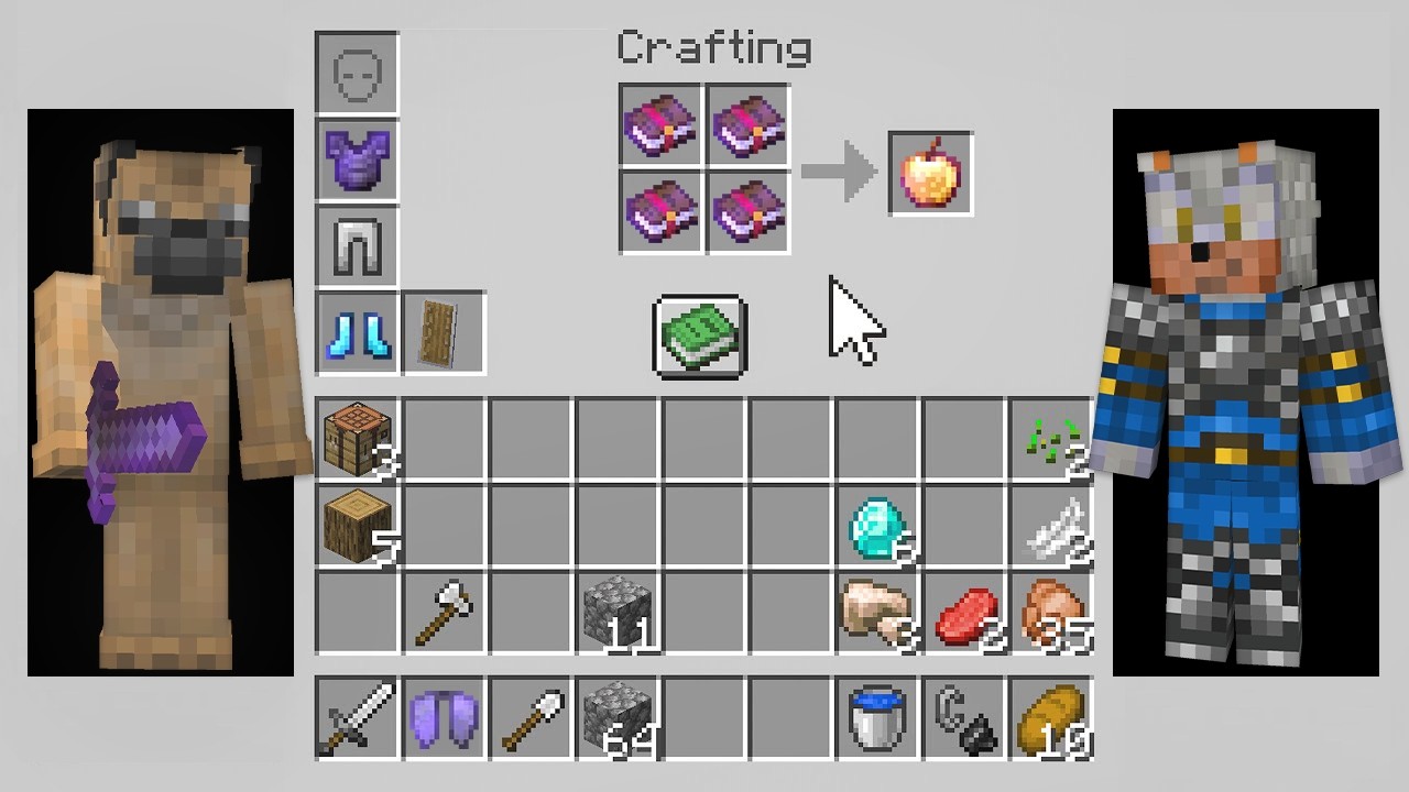 MINECRAFT, dar *IMPARTIM* Acelasi INVENTAR...