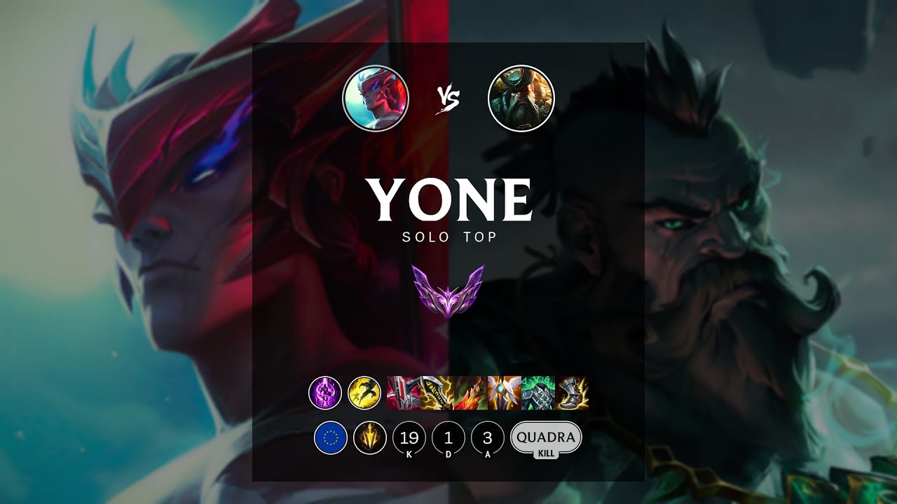 Yone Top vs Gangplank - EUW Master Patch 12.12