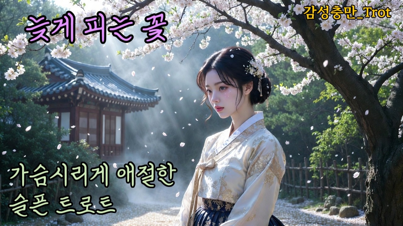 가슴 시리게 애절한 슬픈 트로트_늦게 피는 꽃 #트로트 #k-trot #감성트로트 #애절한노래 #슬픈노래 #슬픈트로트