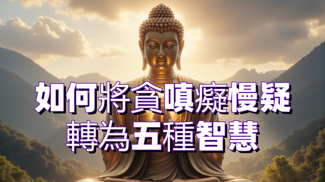 如何將貪嗔癡慢疑“五毒” 轉為五種智慧？#佛教 #Buddhism #佛法 #修行 #禪修 #打坐 #開悟 #慈悲  #佛經 #佛陀 #覺醒 #讀書 #成長 #心靈 #修心 #正能量