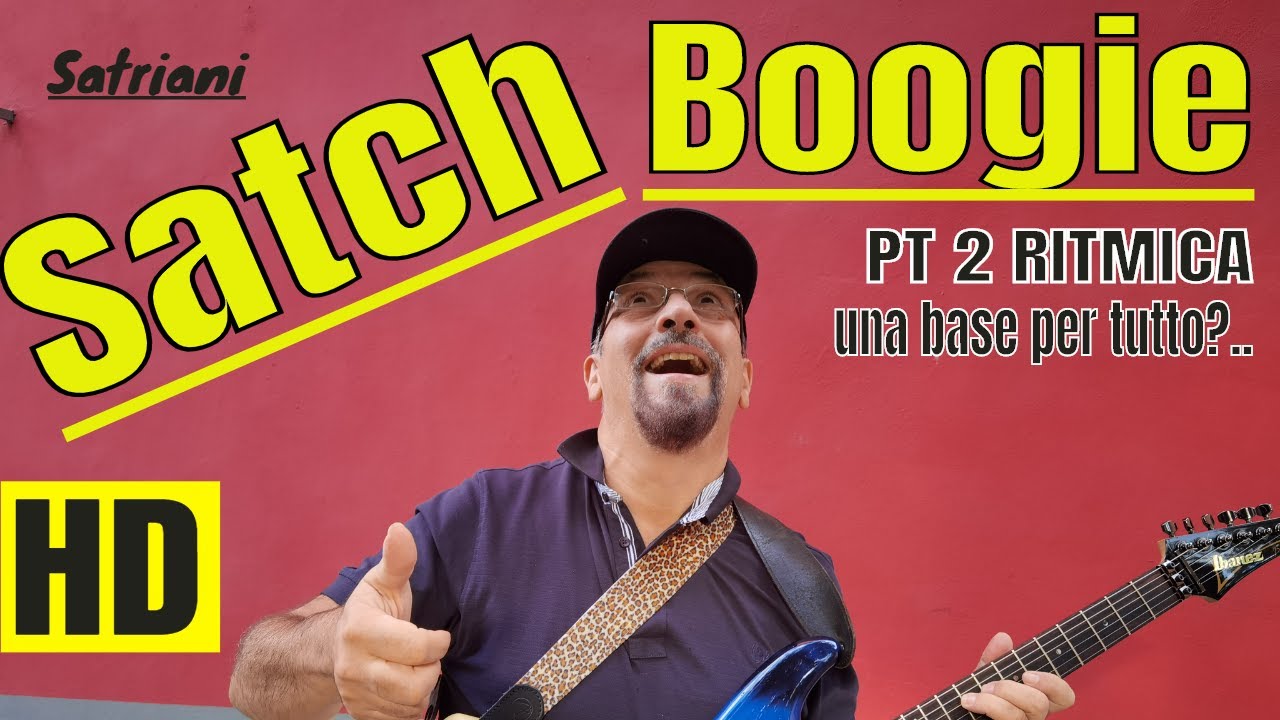 Tutorial Satch Boogie Satriani  accordi ritmo videolesson lezione base assolo
