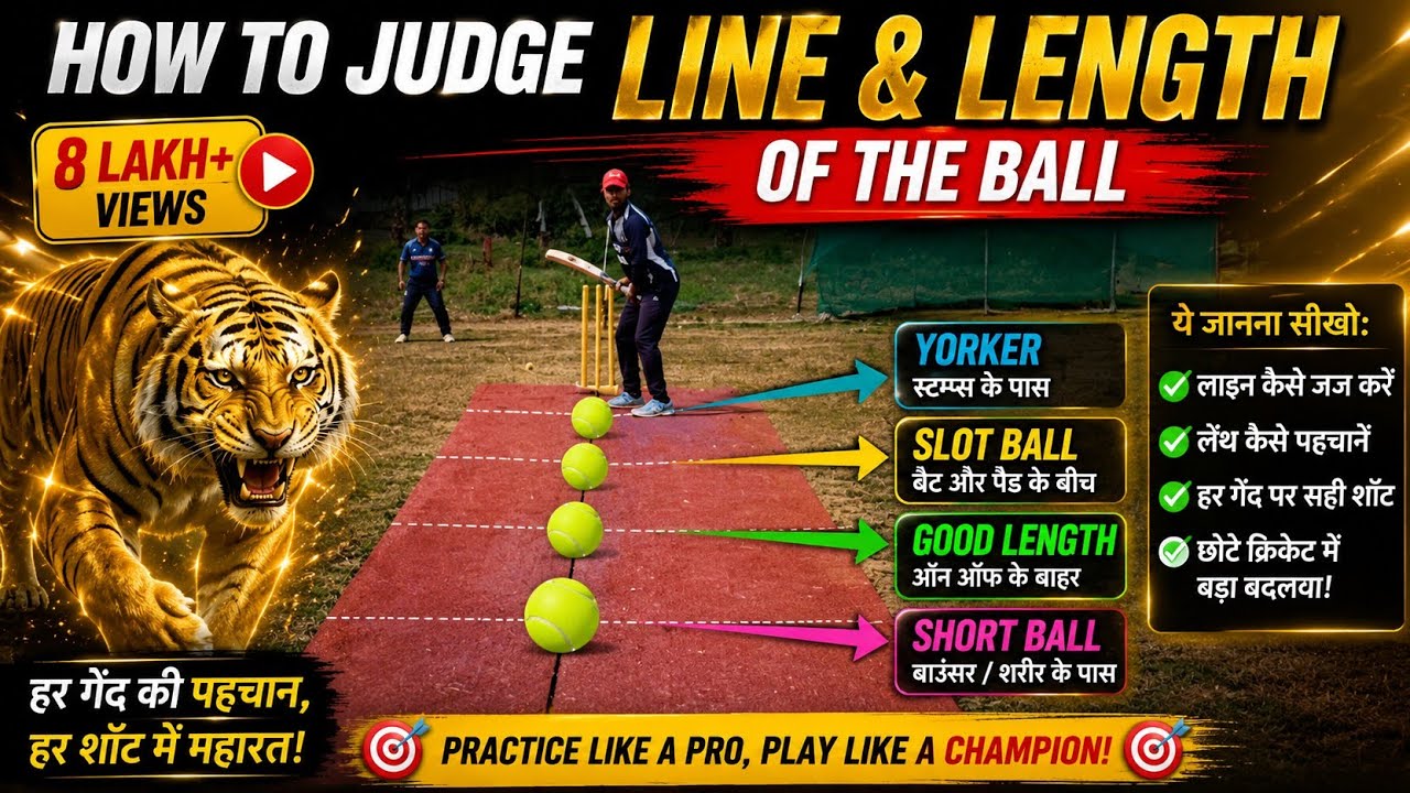 बॉल की Line & length जज करने के लिए basic तरीका अपनाओ, 100% result आएगा