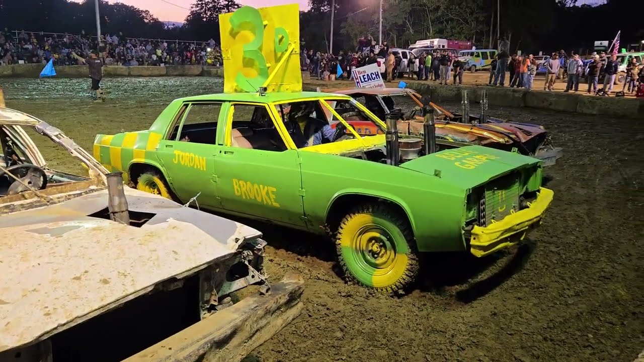 Jamestown Community Fair 2025 Demolition Derby Street Stock Full-Size Carnage | #demolitionderby 