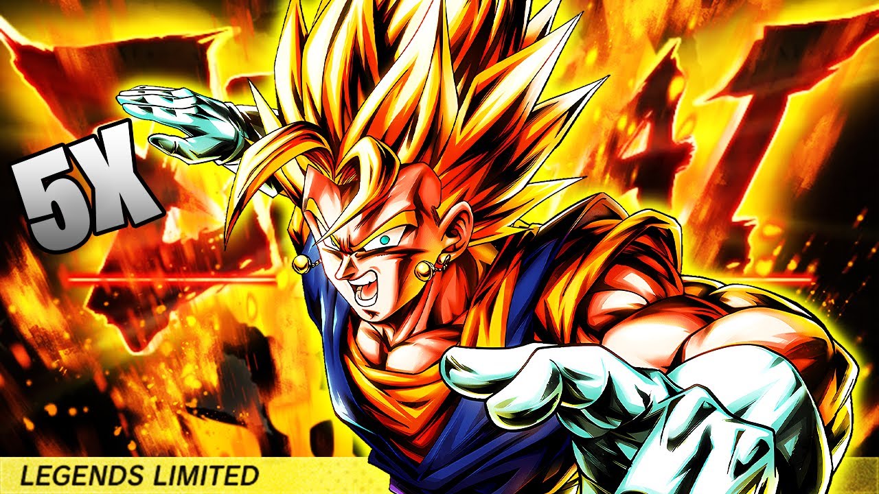 THE BEST UNIT IN LEGENDS HISTORY?! 5x ZENKAI BUFFED FUSING LF SUPER VEGITO! - Dragon Ball Legends