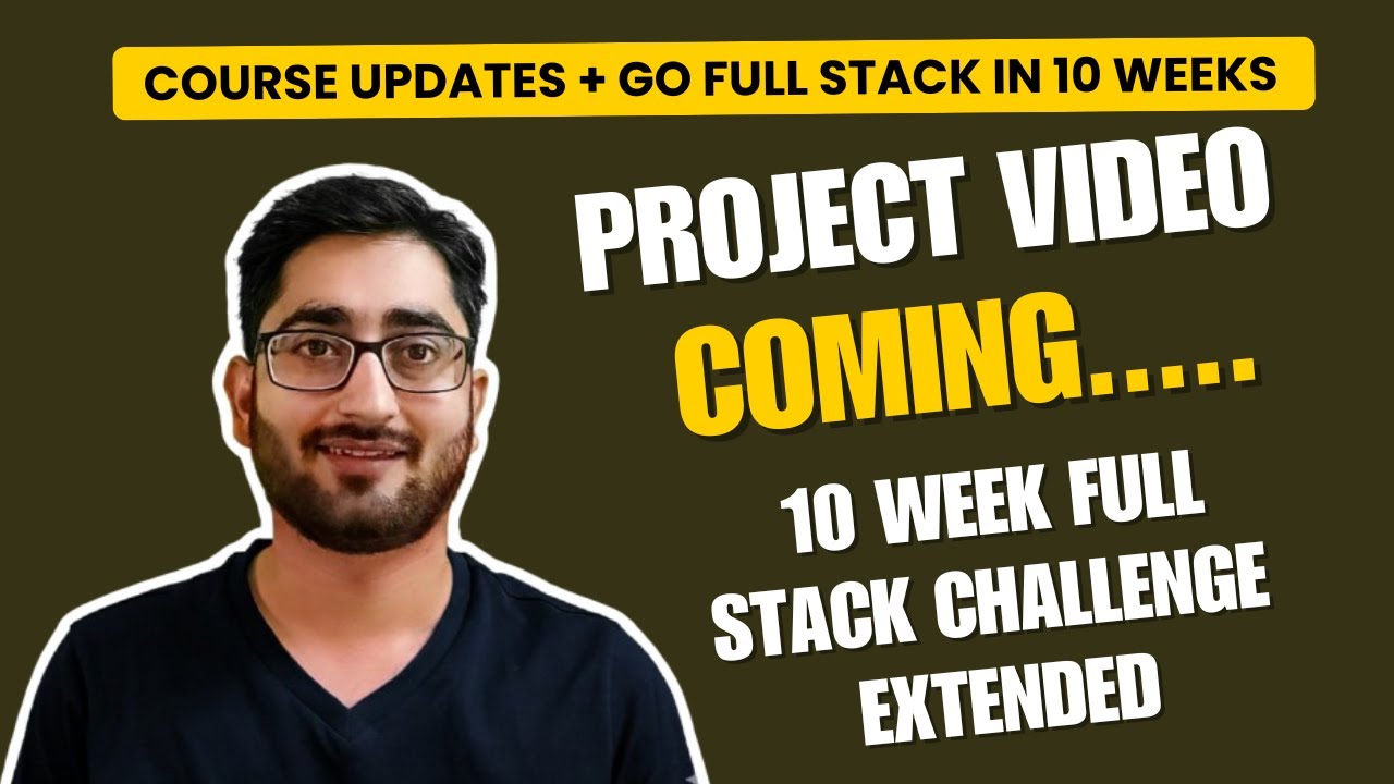 PROJECT VIDEO UPDATE 100 Days Java Spring Boot Bootcamp Update | 10 Week Full Stack Challenge