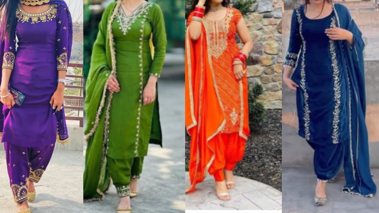 Trending punjabi suit designs  2025 || trending patiala suit designs 