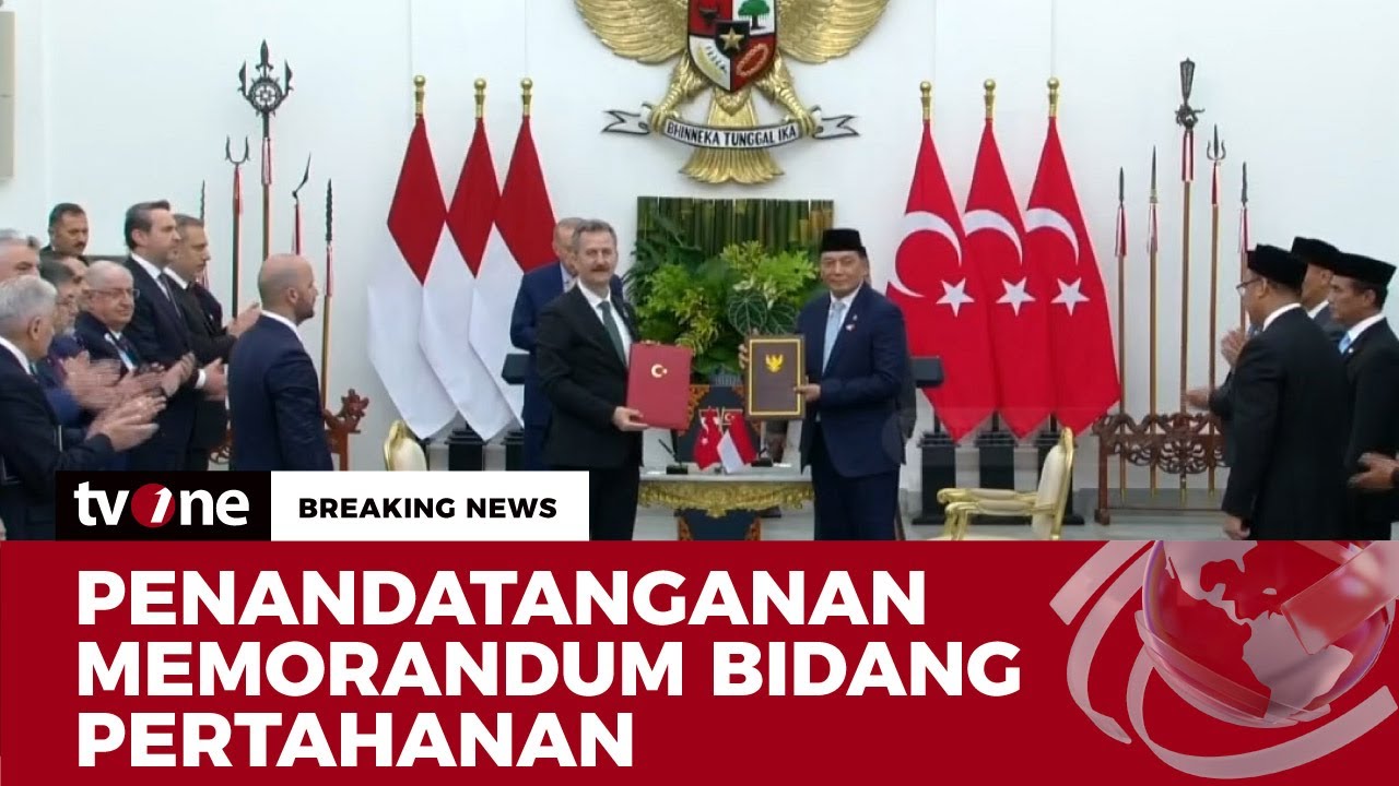 Penandatanganan Memorandum Sejumlah Bidang Antara Indonesia-Turki | Breaking News tvOne