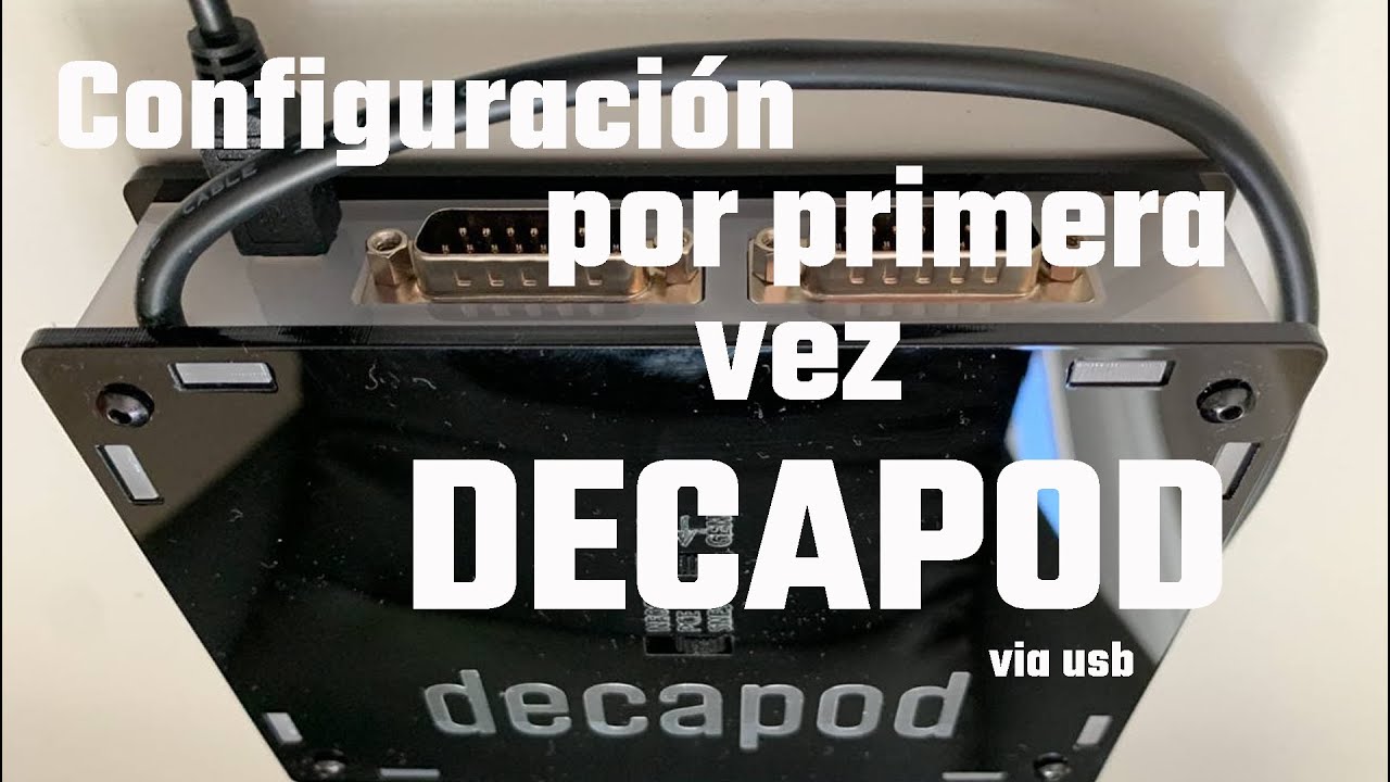 Decapod, configuración por usb al Mister Fpga
