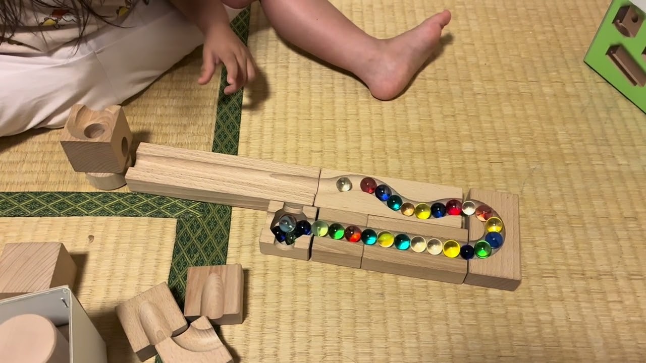 2歳から入門「キュボロ（CUBORO）」の動画（制作&実践：怪獣編）撮影：2025年10月17日 ※撮影時の怪獣は2歳10か月  #marblerun #cuboro #ASMR #キュボロ