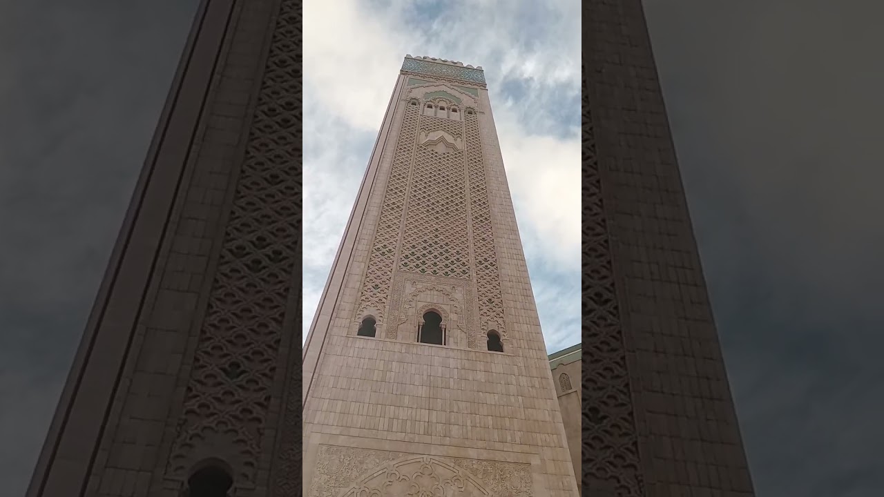 تبارك الله ما شاء الله اكبر مسجد في المغرب ومسجد الحسن الثاني.