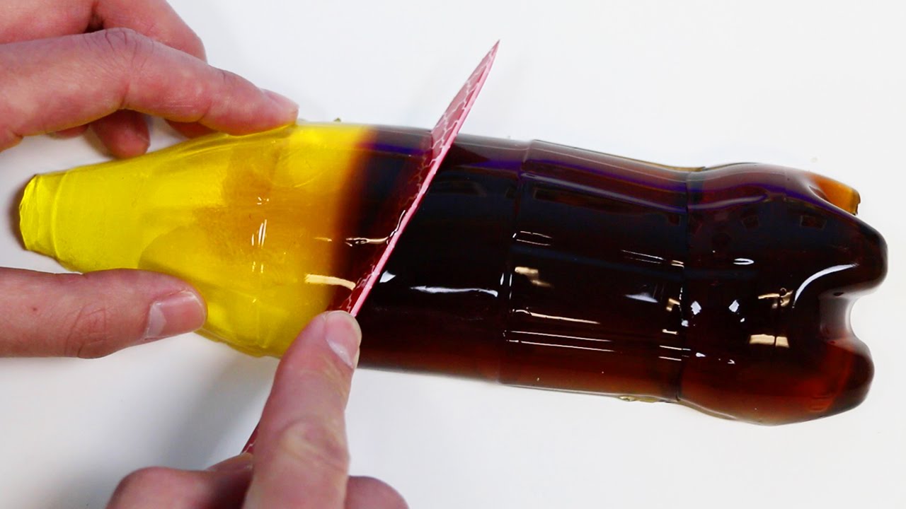 HUGE Gummy Cola Bottle! DIY Homemade Jelly Candy!