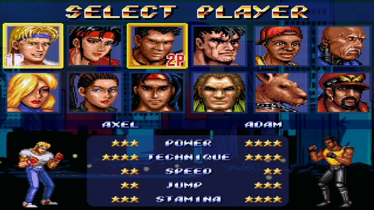 Streets of Rage Remake Axel Adam