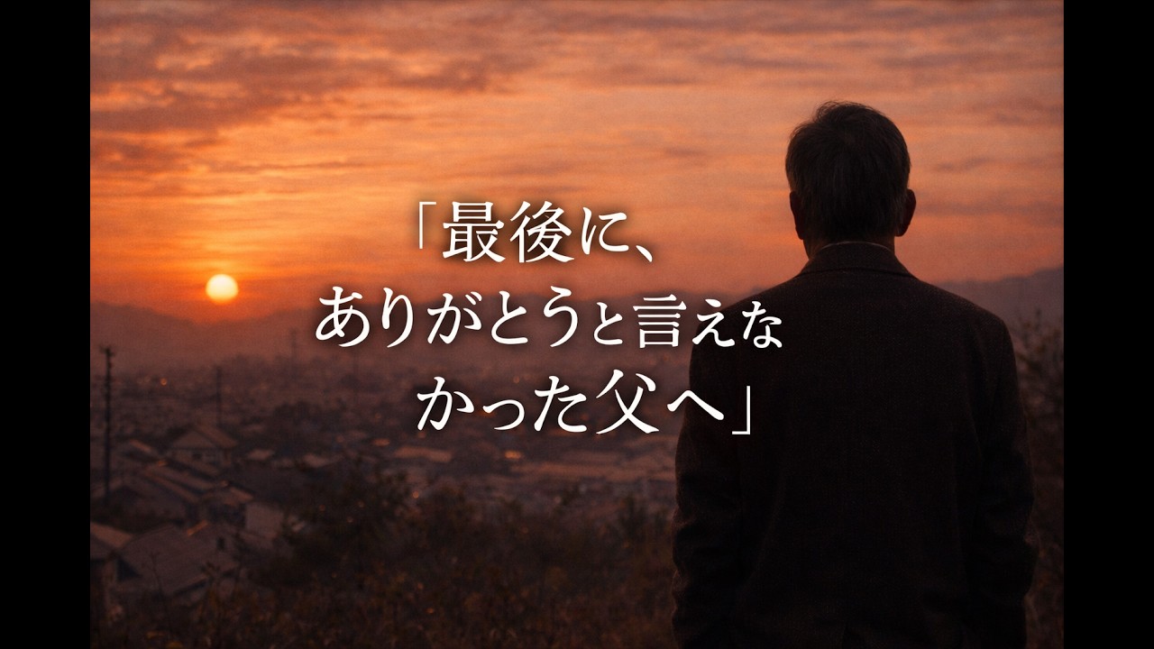 父に“ありがとう”を言えなかった私へ