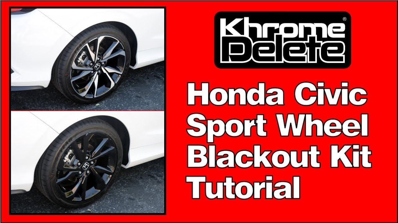 10th Generation Civic Sport Wheel Blackout