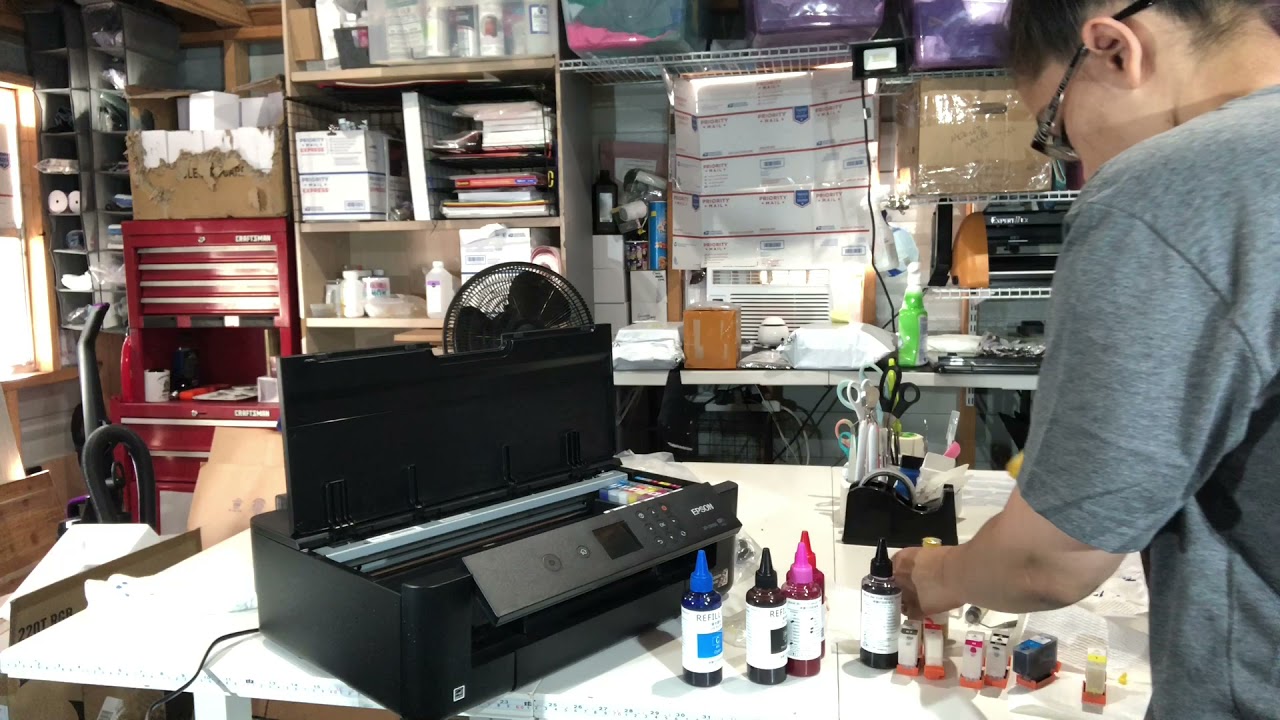 Converting wide format epson XP15000 for SUBLIMATION HOW TO!