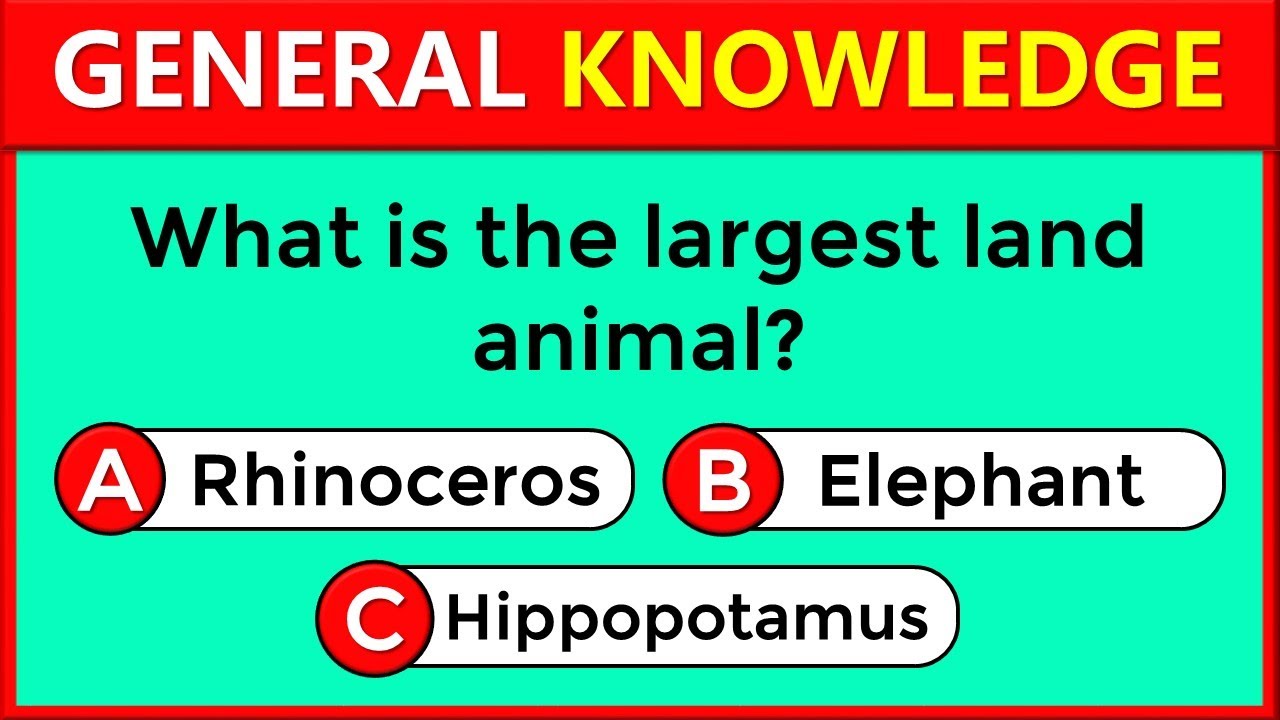 50 General Knowledge Questions! How Good is Your General Knowledge? #challenge 97