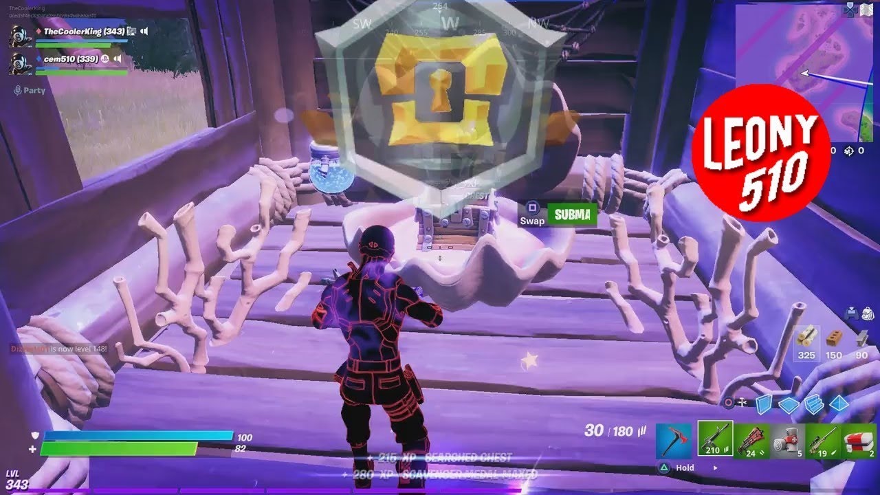 Earn Gold Scavenger Medals by searching chests, llamas, or supply drops Rippley Vs Sludge Challenges