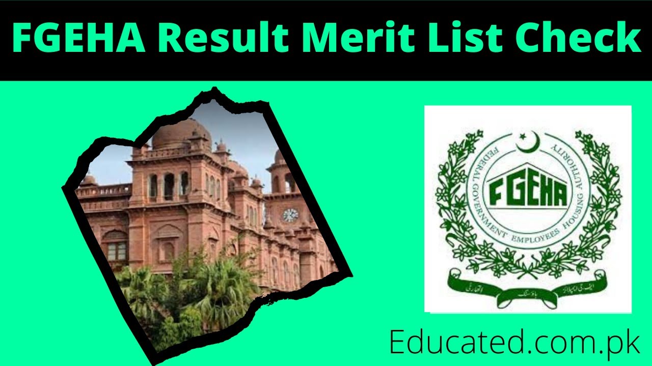 FGEHA Result 2022 Merit List