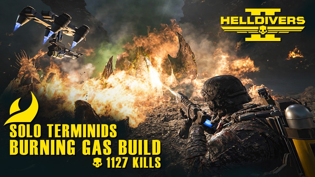 Helldivers 2 – Solo vs Terminids | Fire & Gas Build | Deathless-Full Clear | Super Helldive