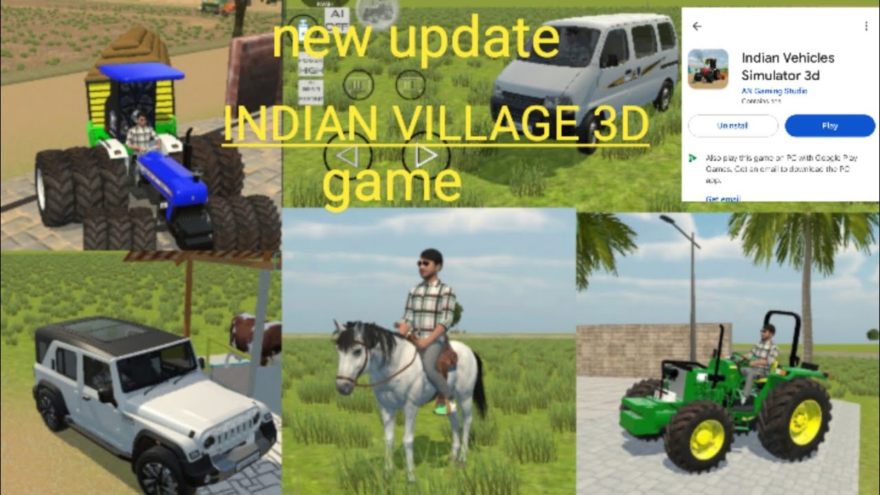 Indian village 3D mein new update a chuka hai#tecnogamer  #gaming #subscribe flight gaming