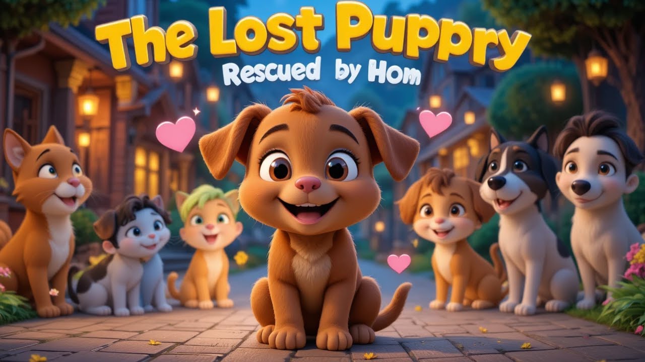 Lost Puppy Rescued | Bedtime Story | Dog Rescue Story