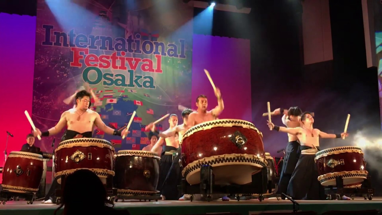 Japan Drum Team in Osaka International Festival 1