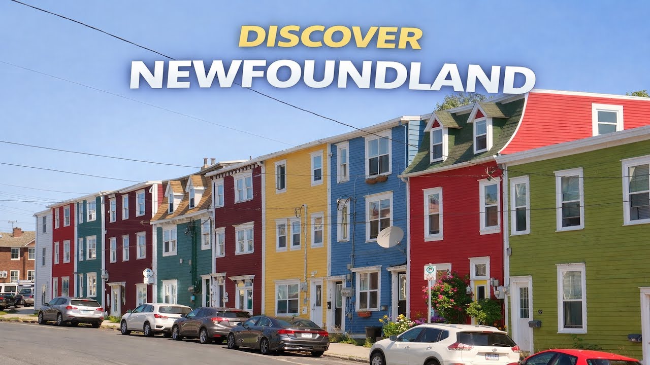 Newfoundland: Viking remains and colorful houses of Saint John, Newfoundland (St. John's).
