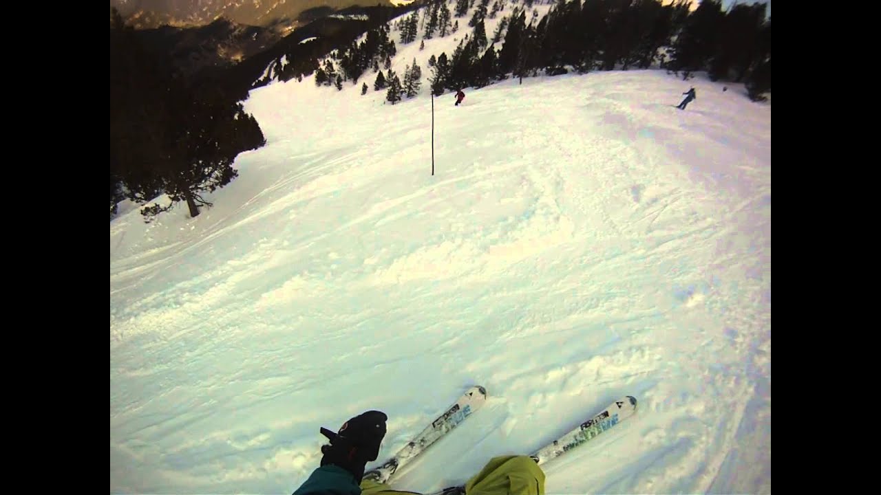 La Comellada black run in Pal, Andorra