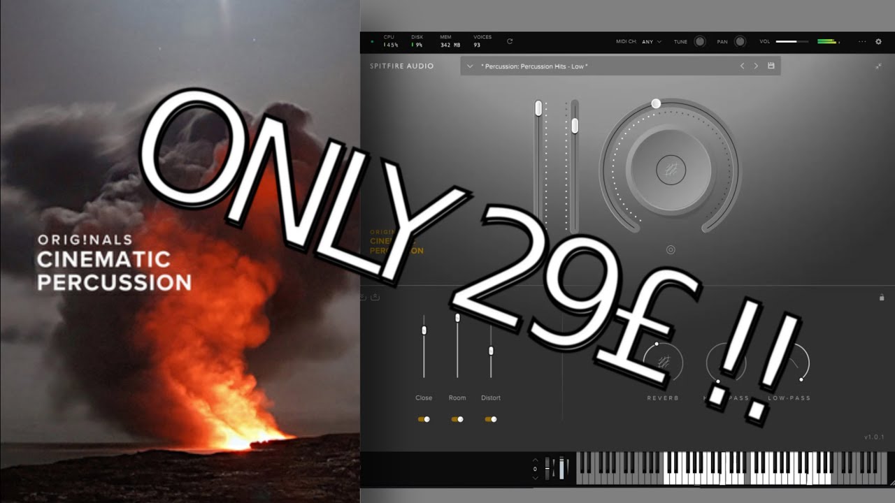 29£ CINEMATIC LIBRARY ?! Spitfire Audio - Originals Cinematic Percussion | Demo