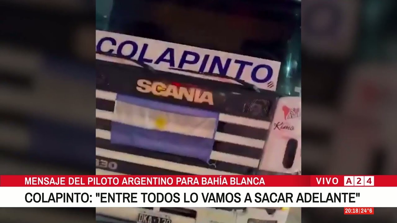 📢EL PAPÁ DE COLAPINTO LLEVÓ DONACIONES A BAHÍA BLANCA: 