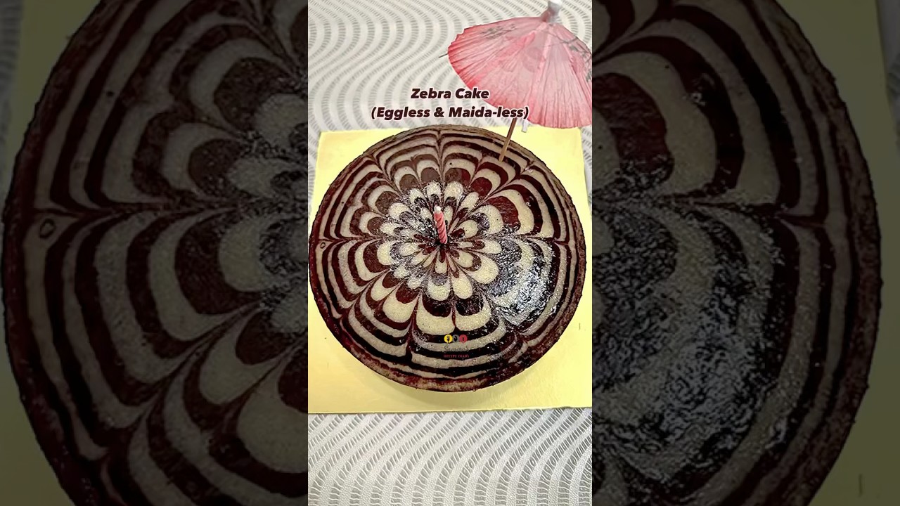 How to make Zebra cake #ytshorts #zebracake