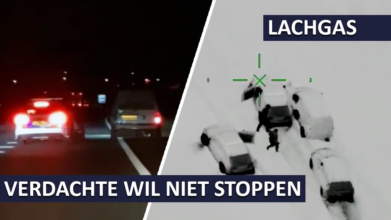 Politie Landelijke Eenheid - Verdachte onder invloed van lachgas wil niet stoppen.