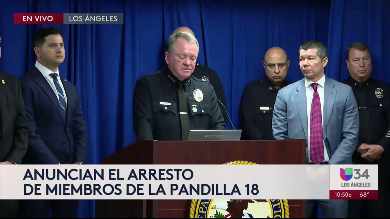 En Vivo: FBI y LAPD arrestan a presuntos miembros de la Pandilla 18th Street