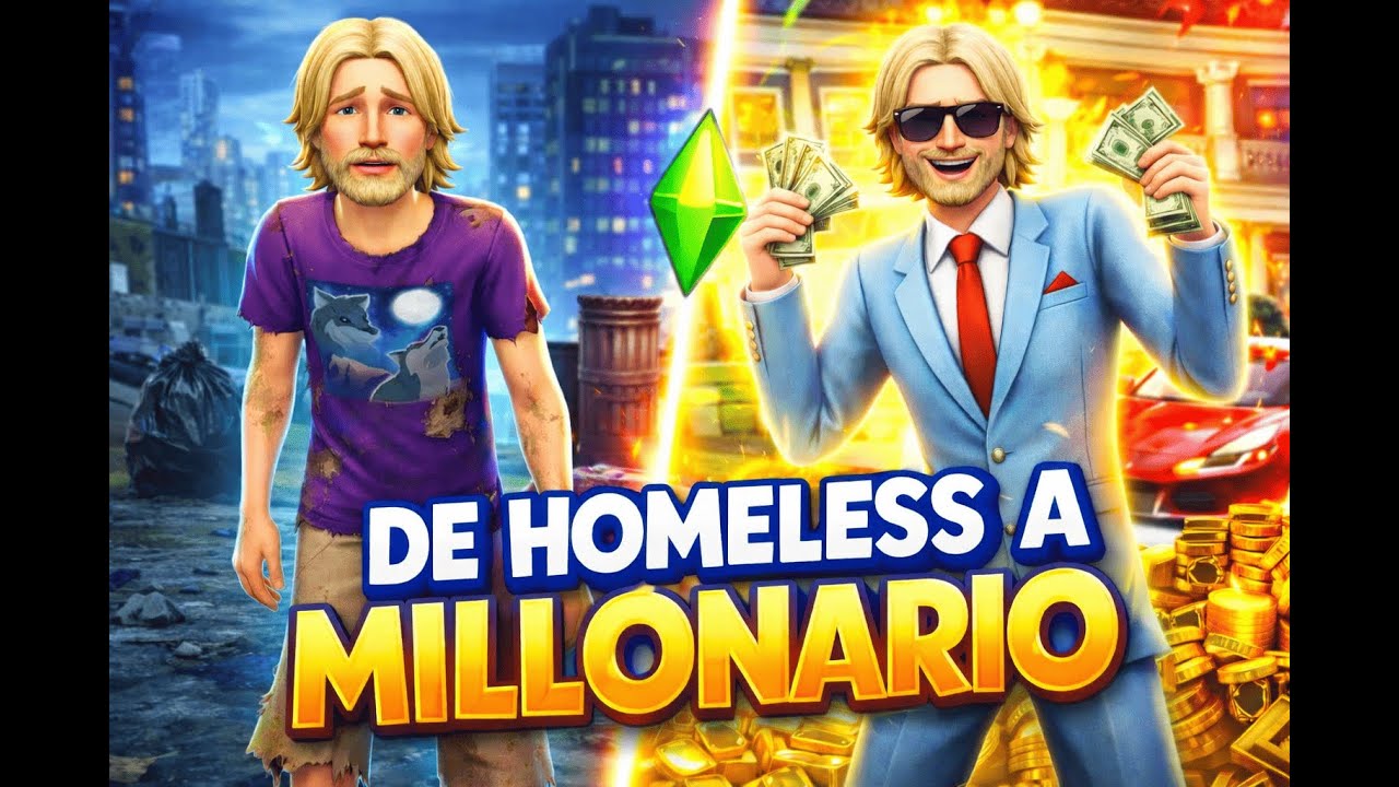 De homeless a millonario Sims 4 #1