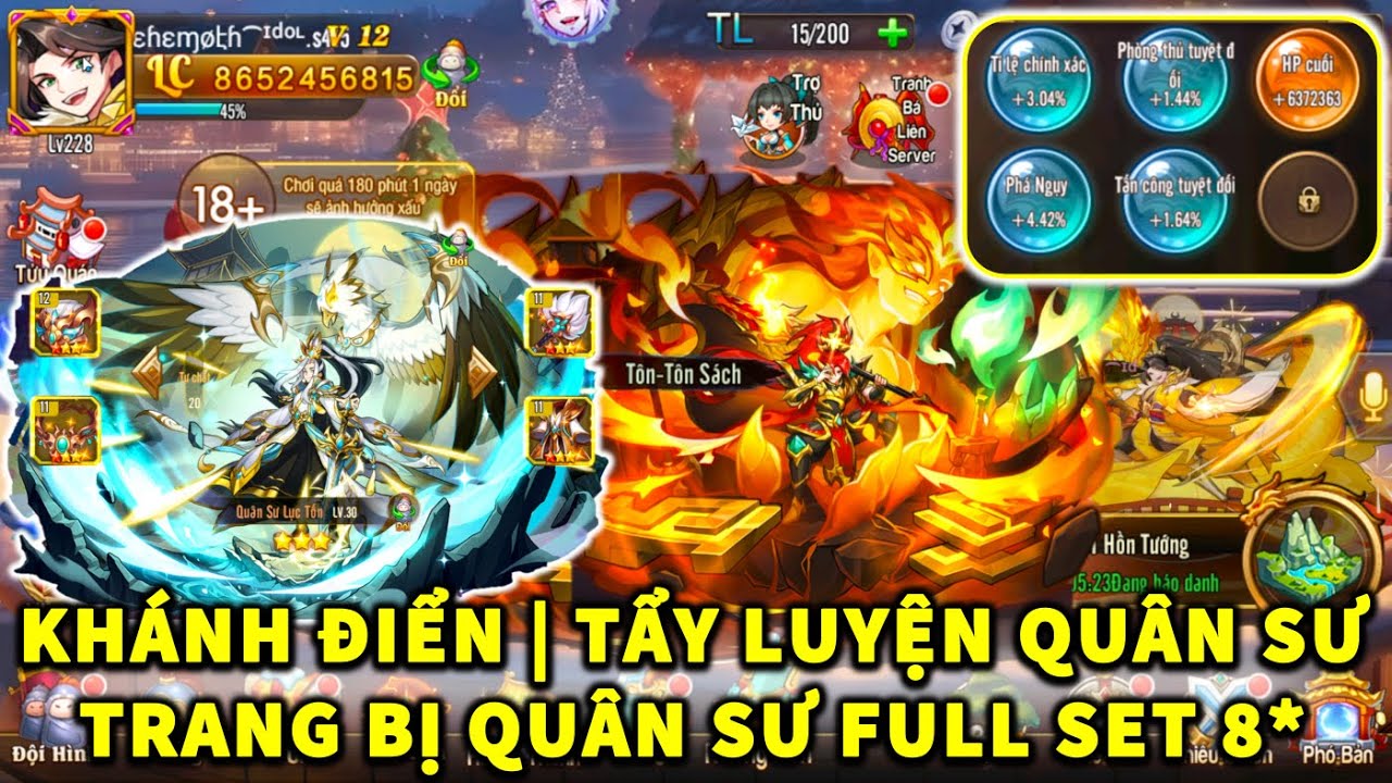 OMG3Q S415 TỔNG KẾT THI ĐẤU BANG | KHÁNH ĐIỂN | TẨY LUYỆN QUÂN SƯ! TRANG BỊ QUÂN SƯ FULL SET 8*!