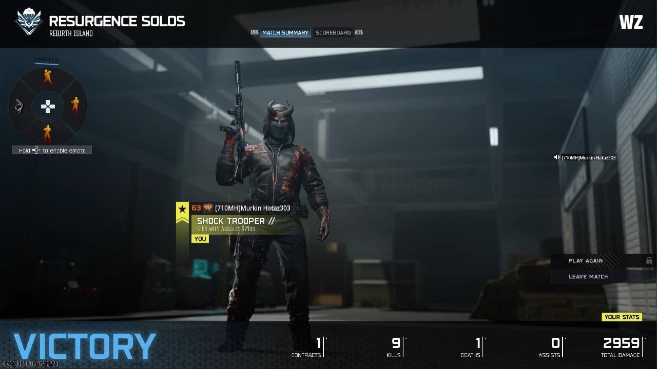 Call of Duty BO7 rebirth island solo victory 9 kills