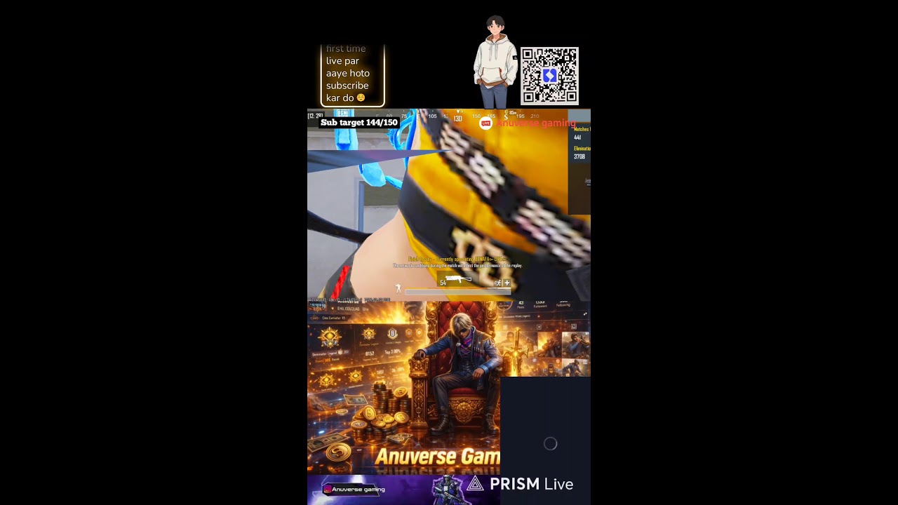 BGMI Live Full Rush Conqueror Lobby 💀🔥 Anuverse gaming