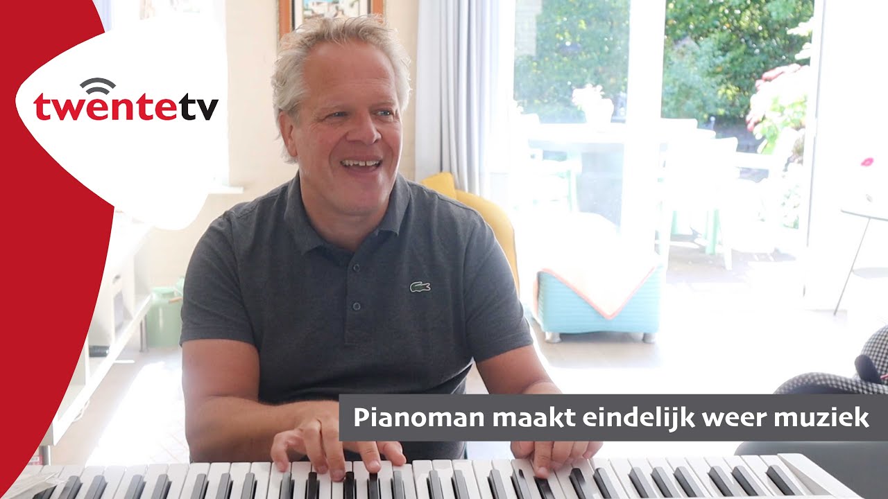 The ‘Pianoman’ is heel blij dat hij weer kan optreden - Twente TV