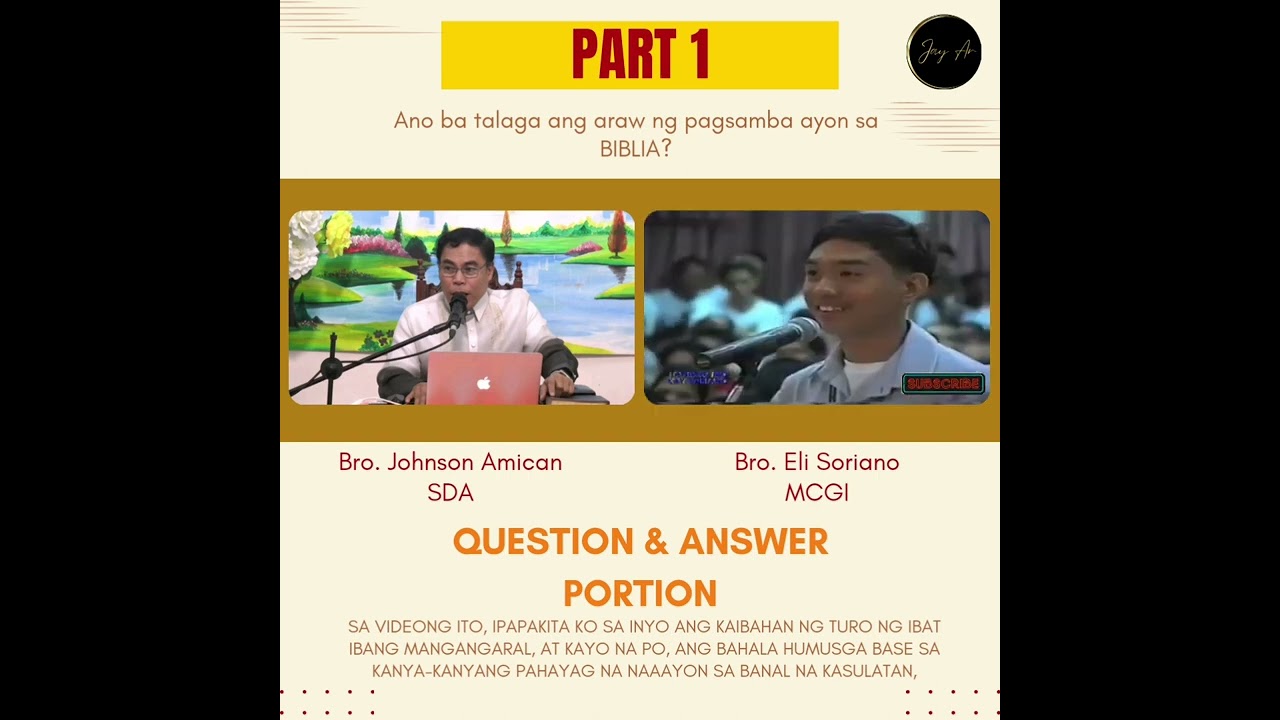 Ano ba talaga ang araw ng pagsamba ayon sa BIBLIA? sabado o linggo? | Bro. Eli Soriano