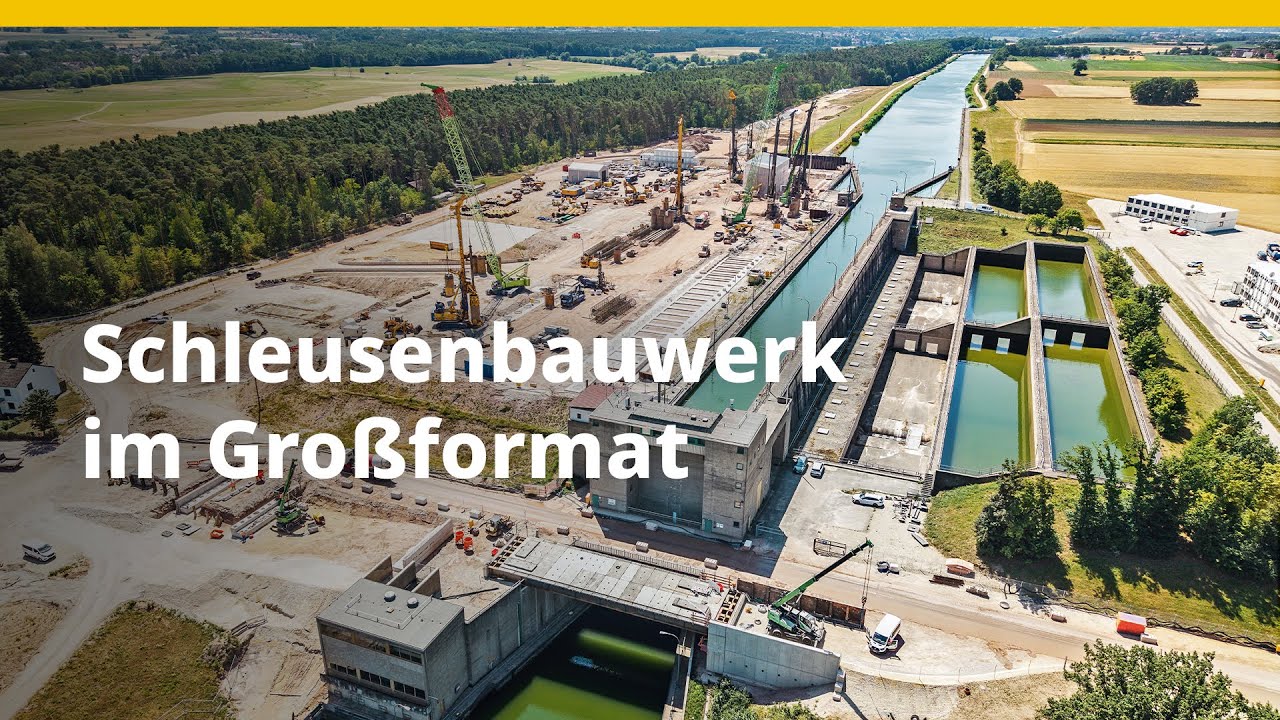 Baugruben im Großformat für Schleuse Kriegenbrunn | BAUER Spezialtiefbau GmbH
