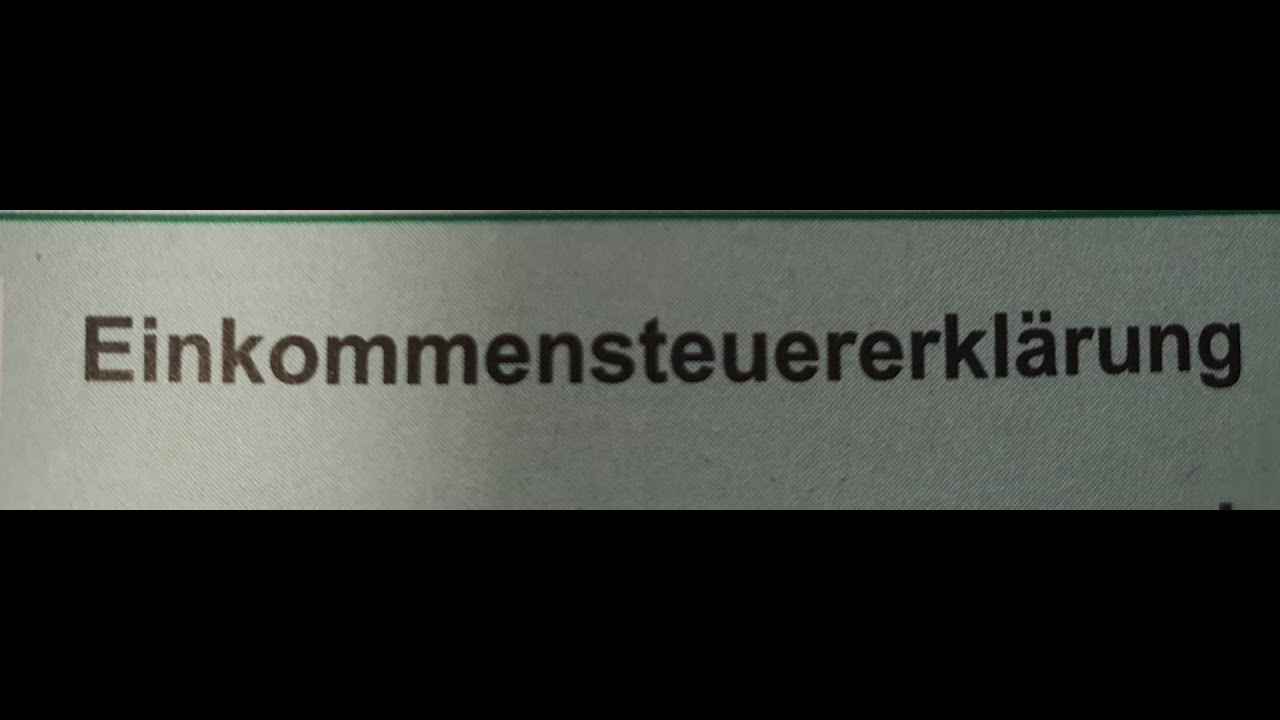 Steuererklärung sau declaratia pe venit in Germania!!!