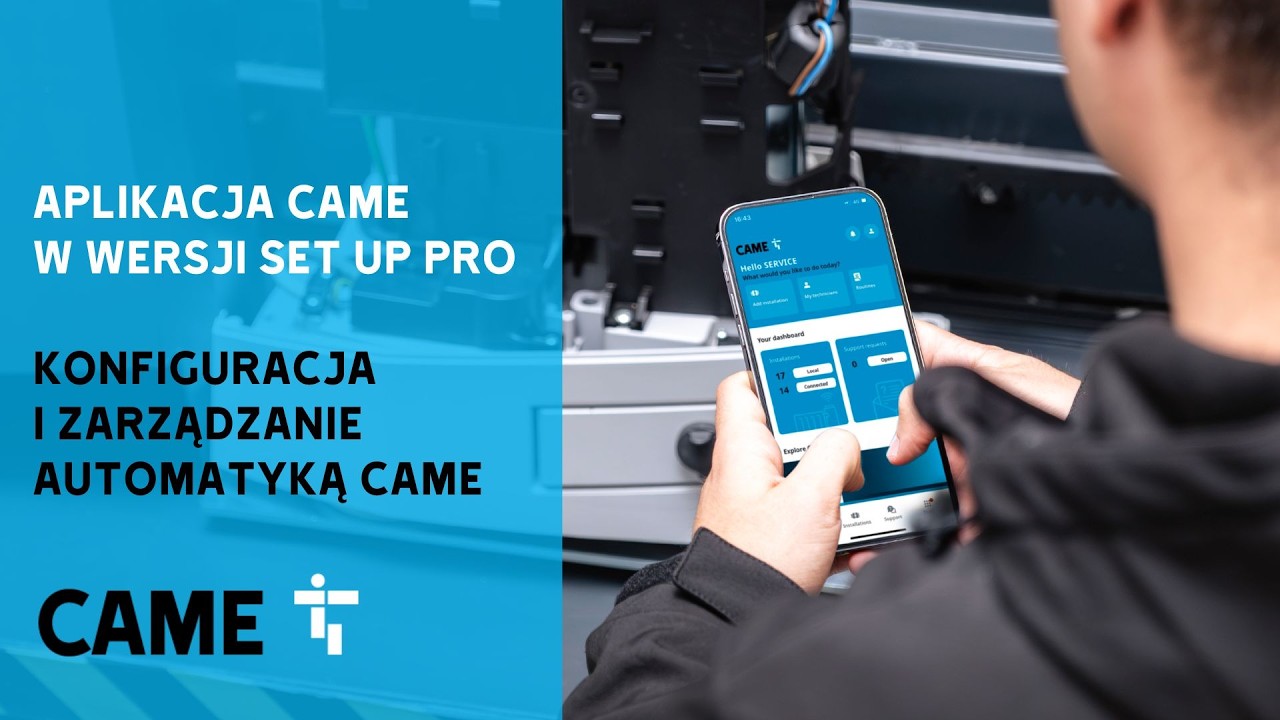 Aplikacja CAME Set Up Pro