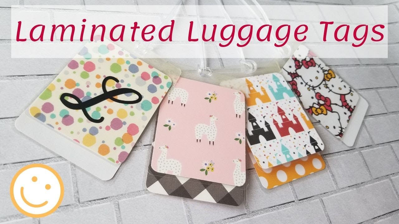 Laminated Luggage Tags w/Security Flap. CRAFT FAIR Item