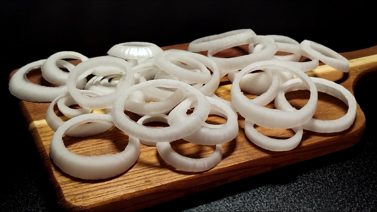 🧅The most delicious fried onion I have ever eaten❗Crispy&tasty onion rings with an easy&quick recipe