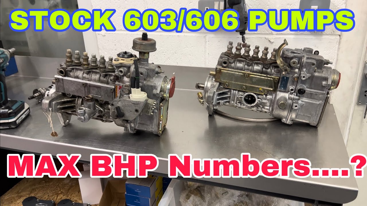 STOCK 603 606 Pumps, MAX BHP????  Dieselpumpuk