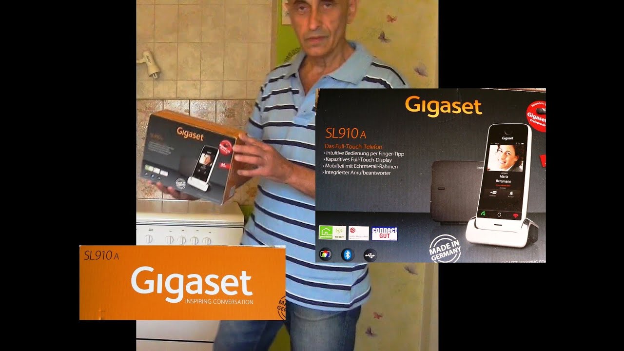 Gigaset SL910  Touchscreen Phone.Schnurloses Design-Telefon Full-Touch