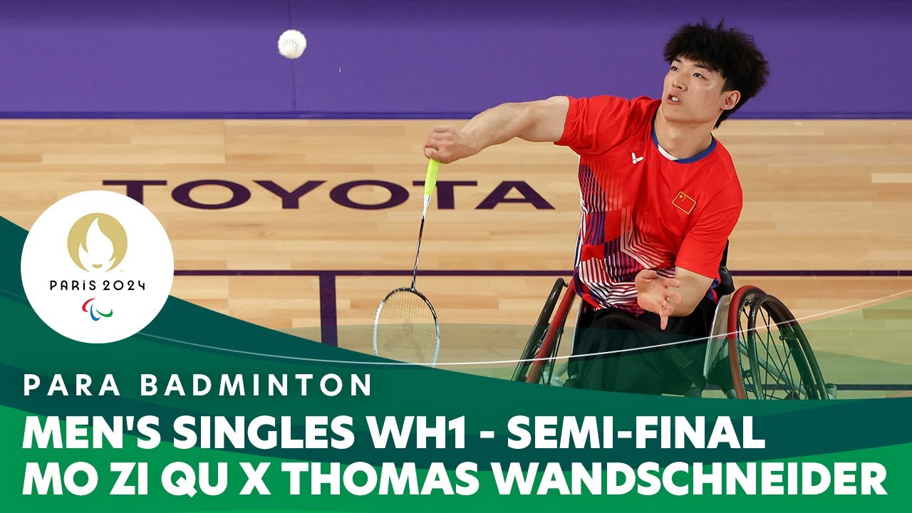 Mo Zi Qu X Thomas Wandschneider - Singles WH1 Semi-final | Para Badminton - Paris 2024 Paralympics