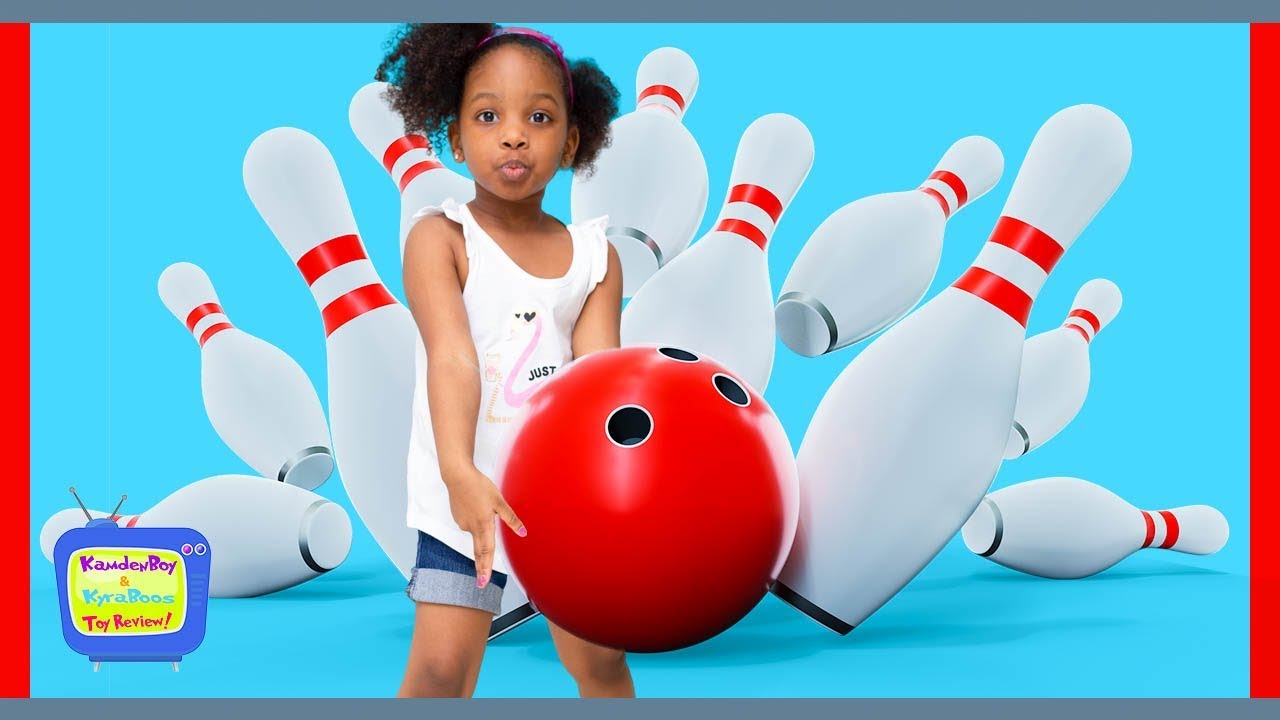 Game Night: Bowling with Giant Bowling Pins | KB Family Vlog