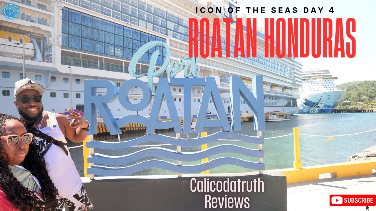 Видеоблог о 4-м дне круиза на лайнере Icon Of The Seas в Роатане, Гондурас! Экскурсия с обезьянам...
